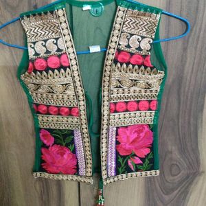 Girls Embroidered Jacket with Dupatta for Girls - Size 26