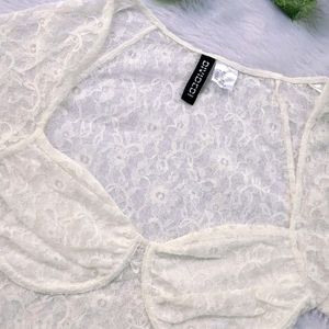 Bustier White H&M Laced Top