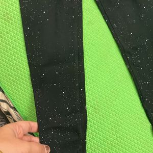 Black Glitter Jeggings 1-4 Years