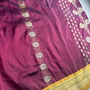 Brown Color Silk Saree