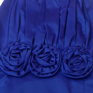 Royal Blue Satin Dress