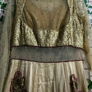 Designer😍Golden Ethnic gown