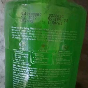 Himalaya PURIFYING NEEM FACE WASH 200ml each Combo