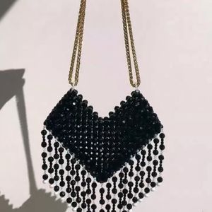 Heart Shape Beads Bag For Party And Weeding