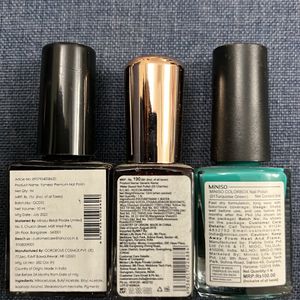 Miniso Nail polish - Set Of 3