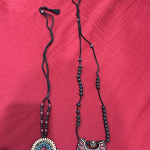 2 Sets Of Ethnic Necklaces