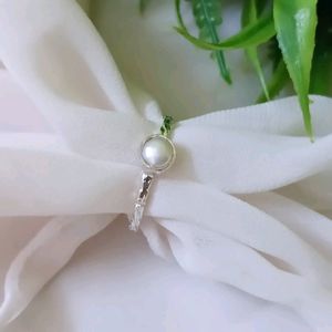 Original Silver With Moti Pearl Ring