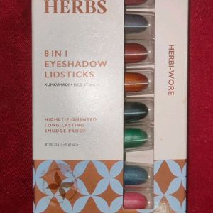 JUST HERBS 8 IN ONE EYESHADOW LIPSTICK