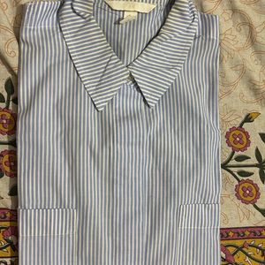 Formal Blue Striped H&M Shirt