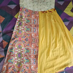 Yellow 2 Piece Kurti