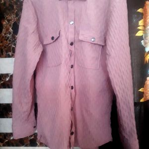 Pink Colour Men Shirt