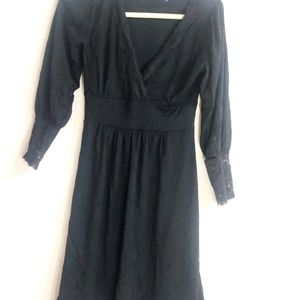 Flared Black Dress For Women