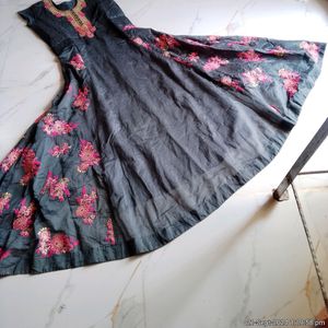 Beautiful Gown With Leggings And Dupatta