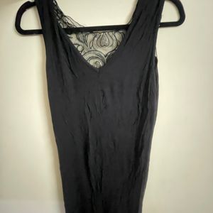 A Sexy Cheesy Mini Black Body Hugging Dress For Ho