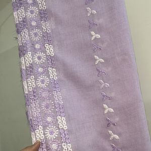 embroidered shawl pure cotton