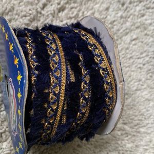 Navy Blue Thin Lace 10 Meter 50% Off  Sale