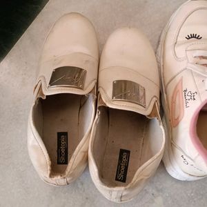 2pair Of Used Shoes