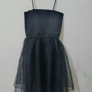 Black Shimmer Party Wear Dress