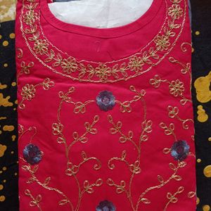 Red Anarkali Kurti