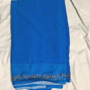 Sky Blue Saree