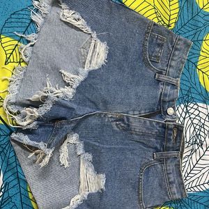 Blue New Denim Shorts