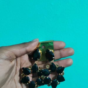 New Black Stone Earrings