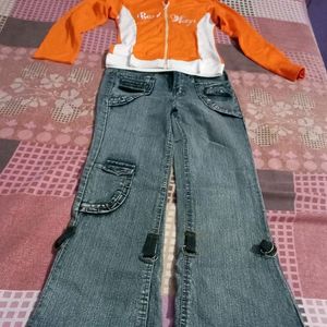 Girls Jeans And Teshirt