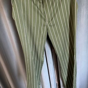 Mens Striped Tailored Pants New