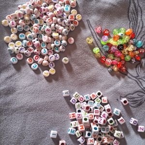 Multicolor Alphabet Beads