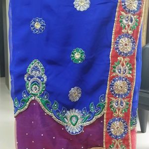 Blue Colour Saree