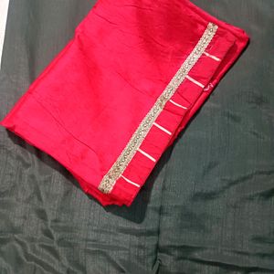 New Trendy Border Work With Unstitched Blouse Sare