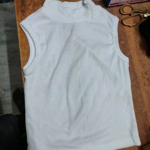 Girl White Top Body Fit