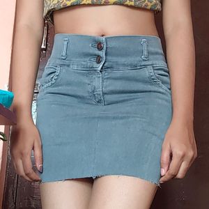 Short Denim Skirt