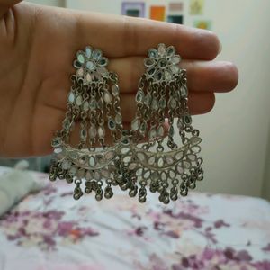 Silver Mirror Earrings