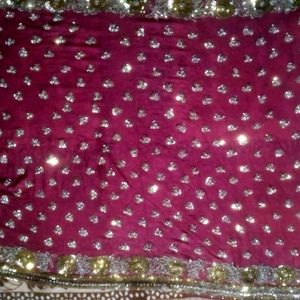 Onion Colour Saree For Wedding