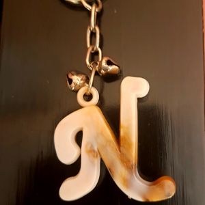 'N' Marble Keychain