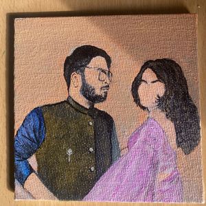 Potrait Painting On Canvas