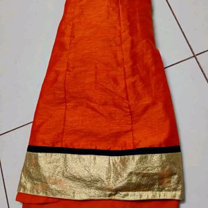 Orange Rajasthani Lahenga