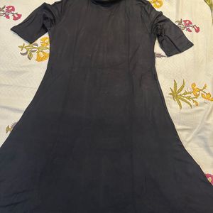 Koovs A Line Black Dress