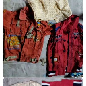 2 Jacket And 1 Shirt For Boy's