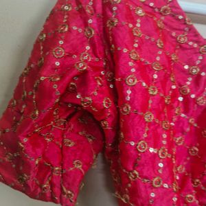 FESTIVE WEAR SAREE WITH STITCHED BLOUSE