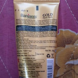 Combo Of Banjaras Gold Face Mask And Glycerine