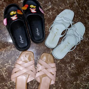 Combo Offer Two Sandal And One Crocs