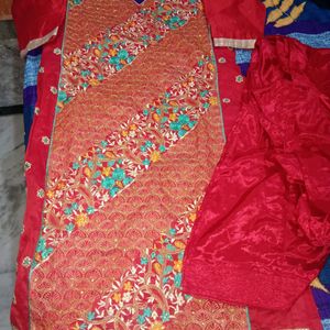 Punjabi Suit In Red Colour