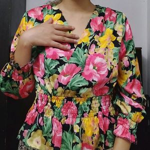 Multicolor Floral Top