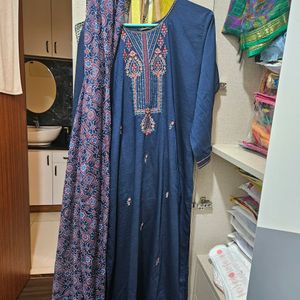 Silk Blend Kurta +pant+duppata