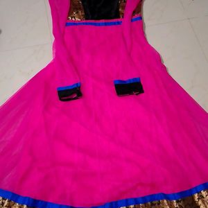 Pink Umbrella Type Anarkali