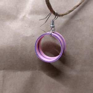 Orchid Bloom Hoops (Handmade)