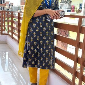 Mustard Yellow 🟡 Kurta Pant Set ❤