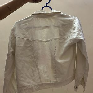 White Cropped Jacket